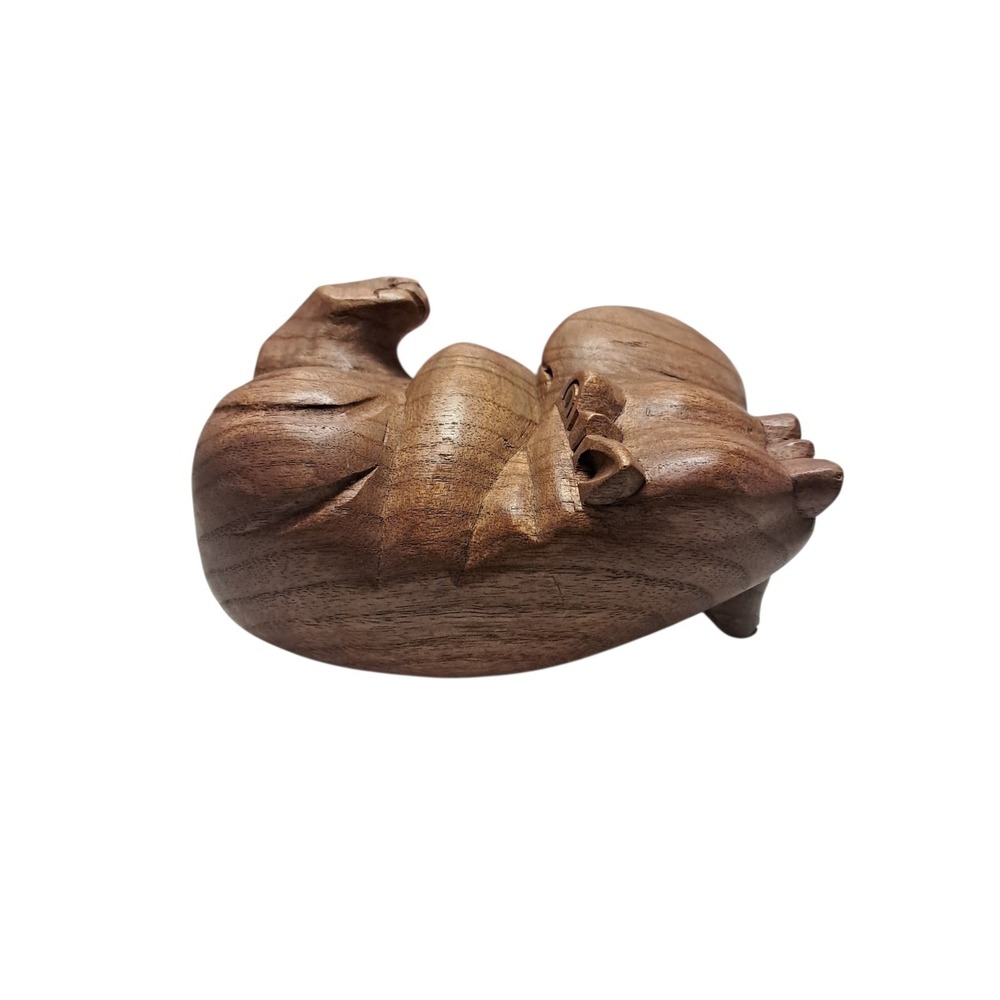 Hippopotamus Hand Carved - Picture 3 of 11